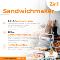 AD 3070 vit Smörgåsgrill 2 i 1