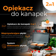 AD 3073 Smörgåsgrill 2 i 1
