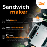 AD 3073 Smörgåsgrill 2 i 1