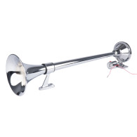 Signalhorn trumpet ljudsignal krom 640 mm 12v 24v amio-04076