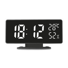 Klocka med alarm och termometerfunktion, GreenBlue, hygrometer, svart, GB395 | HandlaSmidigt.se