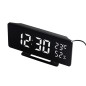 Klocka med alarm och termometerfunktion, GreenBlue, hygrometer, svart, GB395