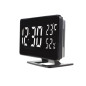 Klocka med alarm och termometerfunktion, GreenBlue, hygrometer, svart, GB395