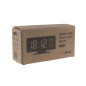 Klocka med alarm och termometerfunktion, GreenBlue, hygrometer, svart, GB395