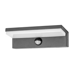 PACHIRA LED 9W, trädgårdsarmatur med rörelsesensor, 500lm, IP54, 4000K, svart