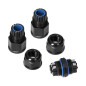 Kabelanslutningskontakt rak IP68, 5x2,5mm², 400V/25A