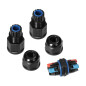Kabelförbindare med snabbkoppling IP68 MINI 2x1,5mm2, 400V/16A.