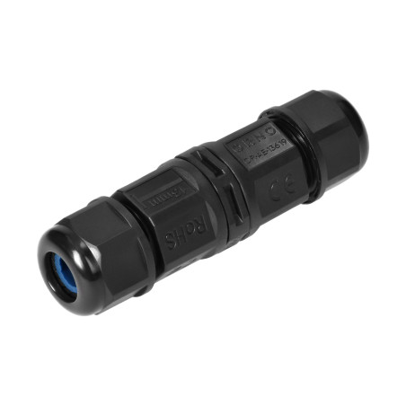 Kabelanslutningskontakt med snabbkoppling IP68, 2x4mm2, 400V/20A