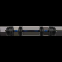 Justera barbell med bitumenbeläggning med 1x20kg kopplingsenhet, REBEL ACTIVE. | HandlaSmidigt.se
