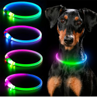 DA269A Obroża świecąca led reg. rgb