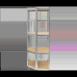 Metallhylla för hörn i lager 180x40x70 silver Rebel