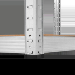 Metallhylla för hörn i lager 180x40x70 silver Rebel