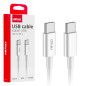 Kabel för laddning usb-c - usb-c 60w 100cm fulllink amio-03896