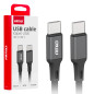 Kabel för laddning USB-C - USB-C 60W 100cm fulllink amio-03902