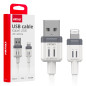 Kabel för laddning USB-A till Lightning iPhone 3A 100cm fulllink amio-03907