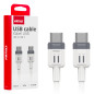 Kabel för laddning usb-c - usb-c 60w 100cm fulllink amio-03908