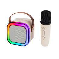 30-359 - Bluetooth-högtalare med karaokefunktion och RGB-belysning, 1 mikrofon