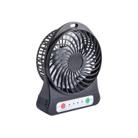 44-501- Wentylator biurkowy 10cm usb+akumulator czarny