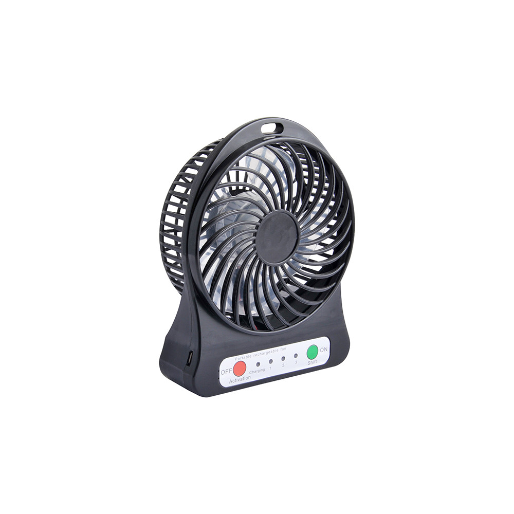 44-501- Wentylator biurkowy 10cm usb+akumulator czarny 44-501- Wentylator biurkowy 10cm usb+akumulator czarny