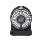 44-501- Skrivbordsfläkt 10 cm USB+batteri svart