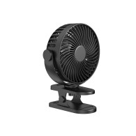 44-505- Wentylator biurkowy z klipsem 15cm usb+akumulator czarny