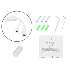 77-858- IP-kamera med 8MP bl-i8hl28twm/poe 2,8 mm vit hybridlight