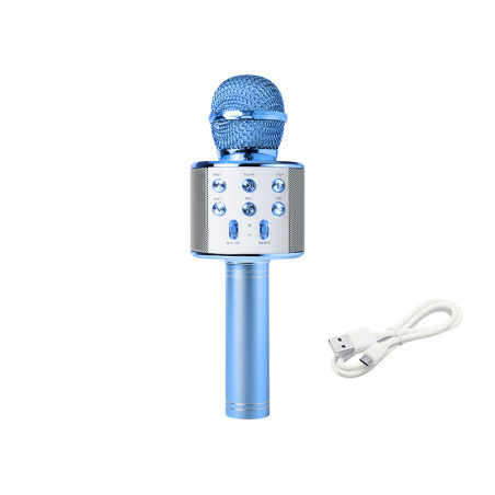 33-150- Mikrofon prm402 blow blå karaoke