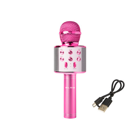 33-149- Mikrofon prm402 blow rosa karaoke