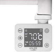 AD 7823 Elektrisk badrumsradiator med LED-ljus