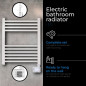 AD 7823 Elektrisk badrumsradiator med LED-ljus