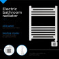 AD 7823 Elektrisk badrumsradiator med LED-ljus