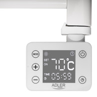 AD 7824 Elektrisk badrumsradiator med LED-ljus