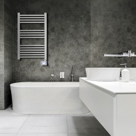 AD 7824 Elektrisk badrumsradiator med LED-ljus
