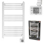AD 7824 Elektrisk badrumsradiator med LED-ljus