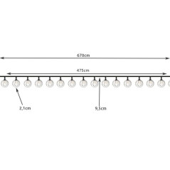 Solcellsgirland 7m IP65 Gardlov 24008