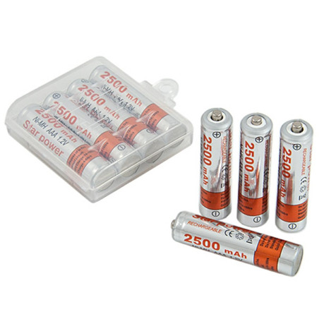 BC53 4x aku aaa stjärnström 2500mah ni-mh