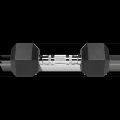 Hantlar av gummerat järn HEX 2x7 kg REBEL ACTIVE | HandlaSmidigt.se
