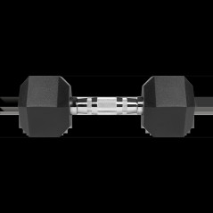 Hantlar av gummerat järn HEX 2x9 kg REBEL ACTIVE | HandlaSmidigt.se
