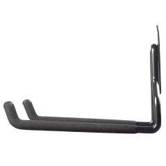 Väggfäste för garage Maclean, för däck, trädgårdsredskap, stege, slangar, cyklar, stål, maxbelastning 35 kg, MC-440.