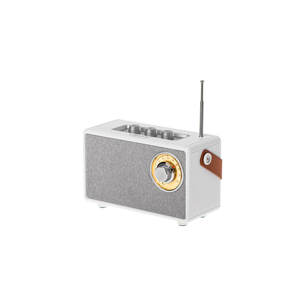 CR 1902 Vit Radio fm med bluetooth - usb-c