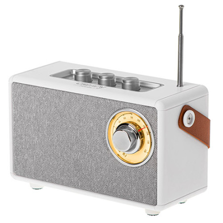 CR 1902 Vit Radio fm med bluetooth - usb-c