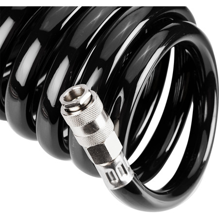 Tryckluftsslang spiral 12,0 x 17 mm, 15 m, PU