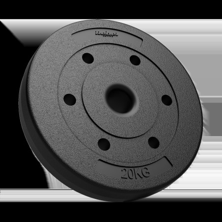 Belastning av olympiskt bitumen 20 kg, hål 51 mm, REBEL ACTIVE | HandlaSmidigt.se