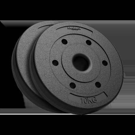 Beläggningsolympiskt set 2x10kg, hål 51mm, REBEL ACTIVE | HandlaSmidigt.se