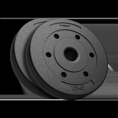 Belastning av olympiskt bitumen set 2x15kg, hål 51mm, REBEL ACTIVE | HandlaSmidigt.se