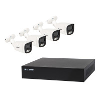 78-670- PoE-övervakningsset med 4x5MP 1TB BL-KI5B4/PoE/1TB, 4x 5MP-rörrkameror med 1TB HDD.