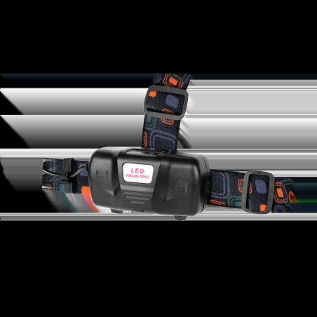 Batteridriven pannlampa Rebel med hög effekt