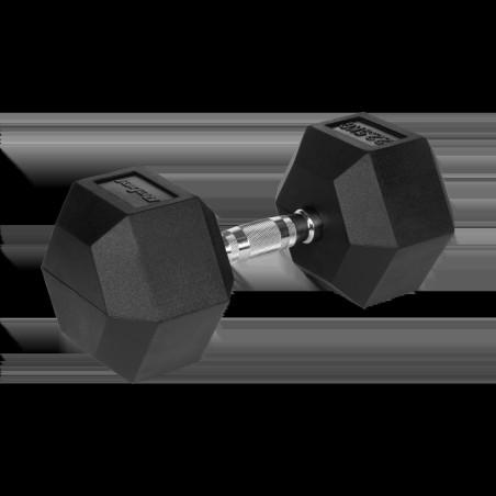 Hantel i gummi HEX 22,5 kg REBEL ACTIVE | HandlaSmidigt.se