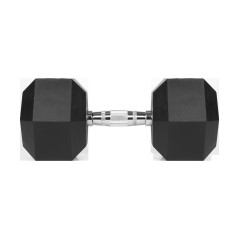 Hantel i järn med gummi HEX 27,5 kg REBEL ACTIVE