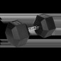 Hantel i järn med gummibeläggning HEX 35 kg REBEL ACTIVE